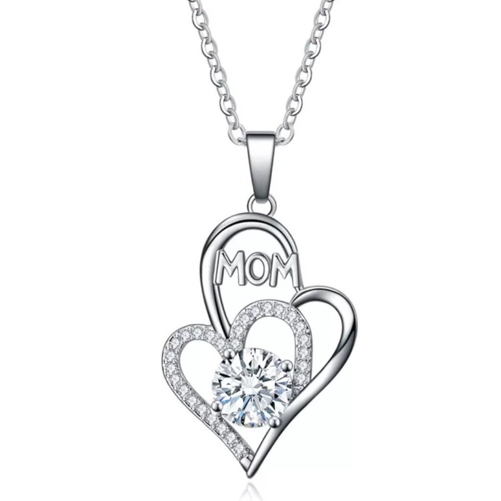 🌟HP🌟Beautiful “Mom” 925 Necklace - Picture 3 of 12